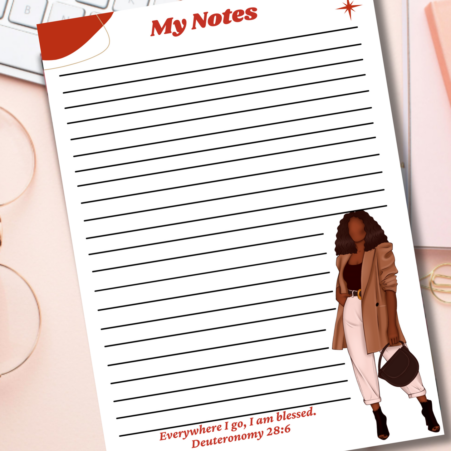 Notepad - Everywhere I Go, I Am Blessed