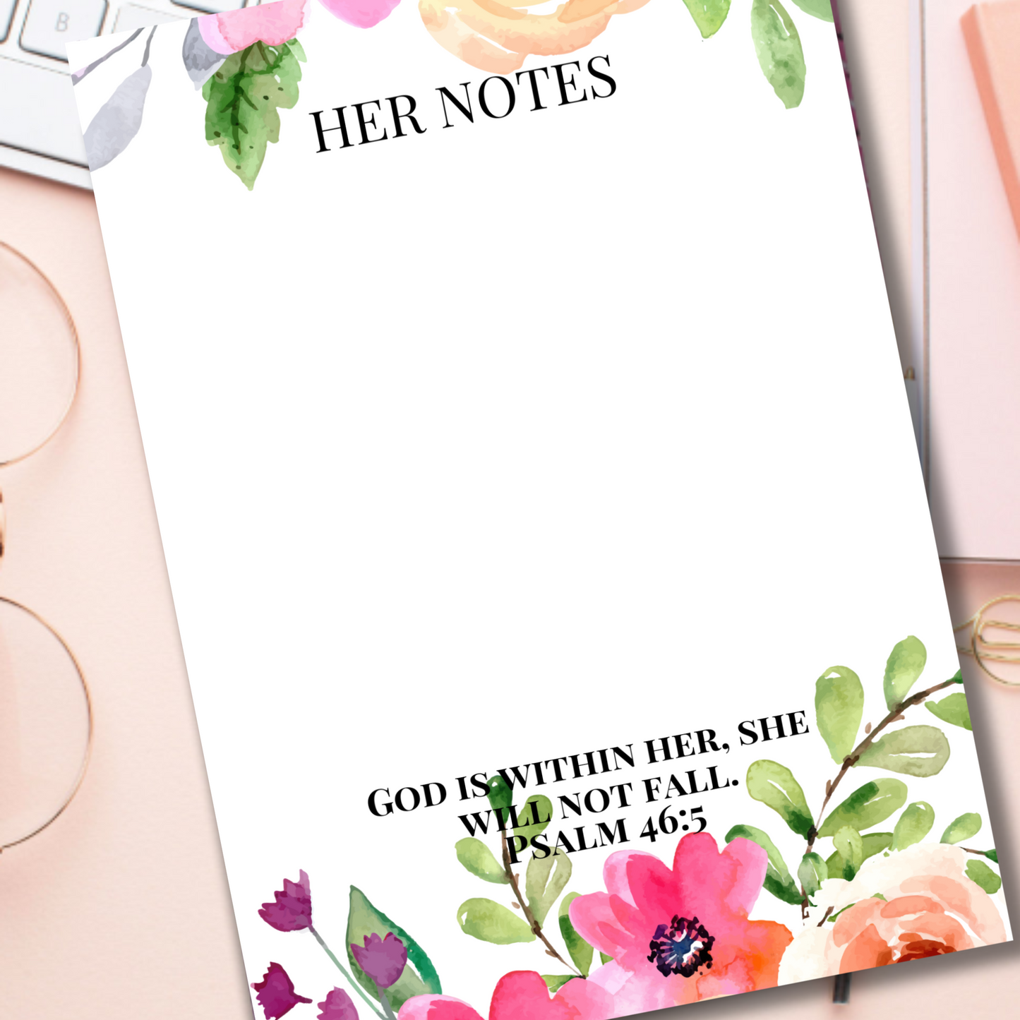 Notepad- God Is Within Her