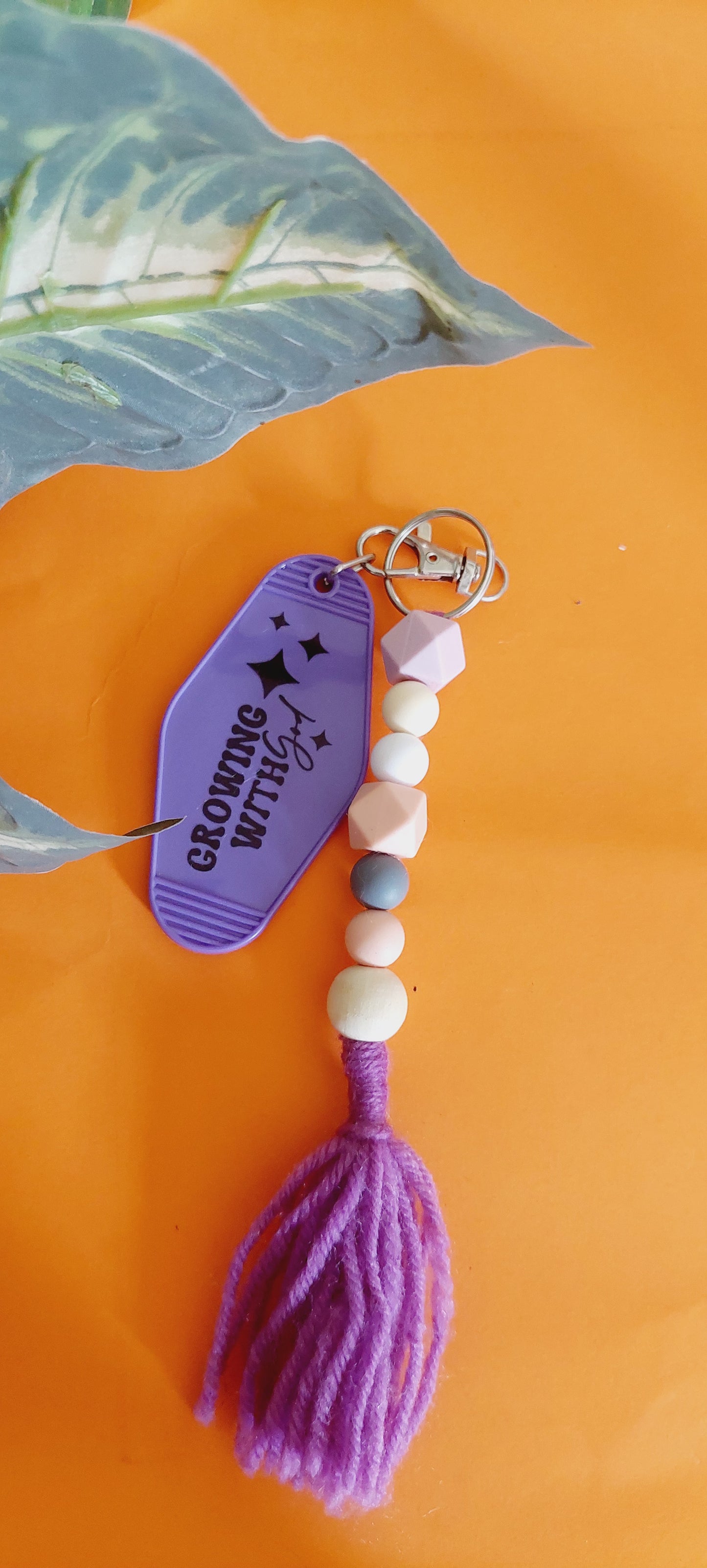 Growing With God Keychain