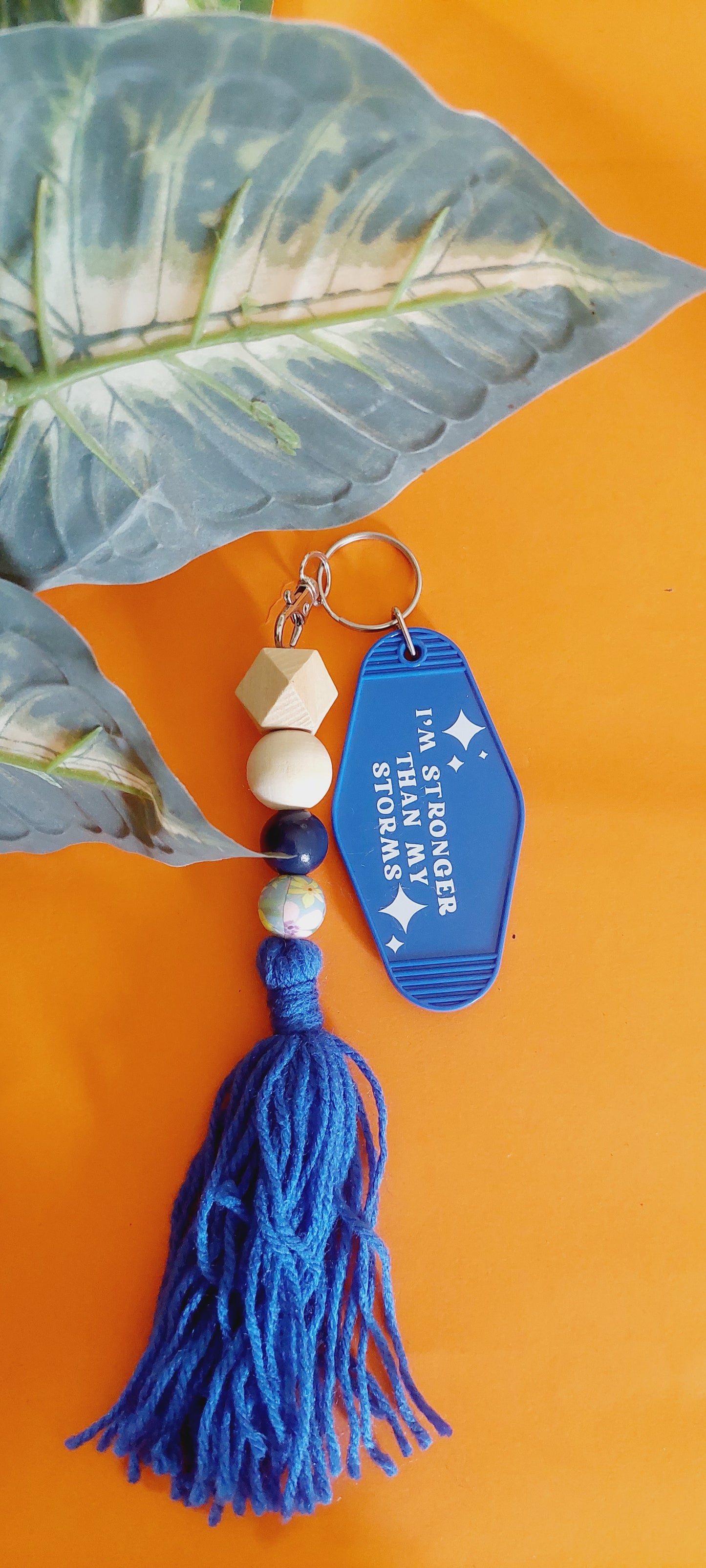 I'm Stronger Than My Storms Keychain