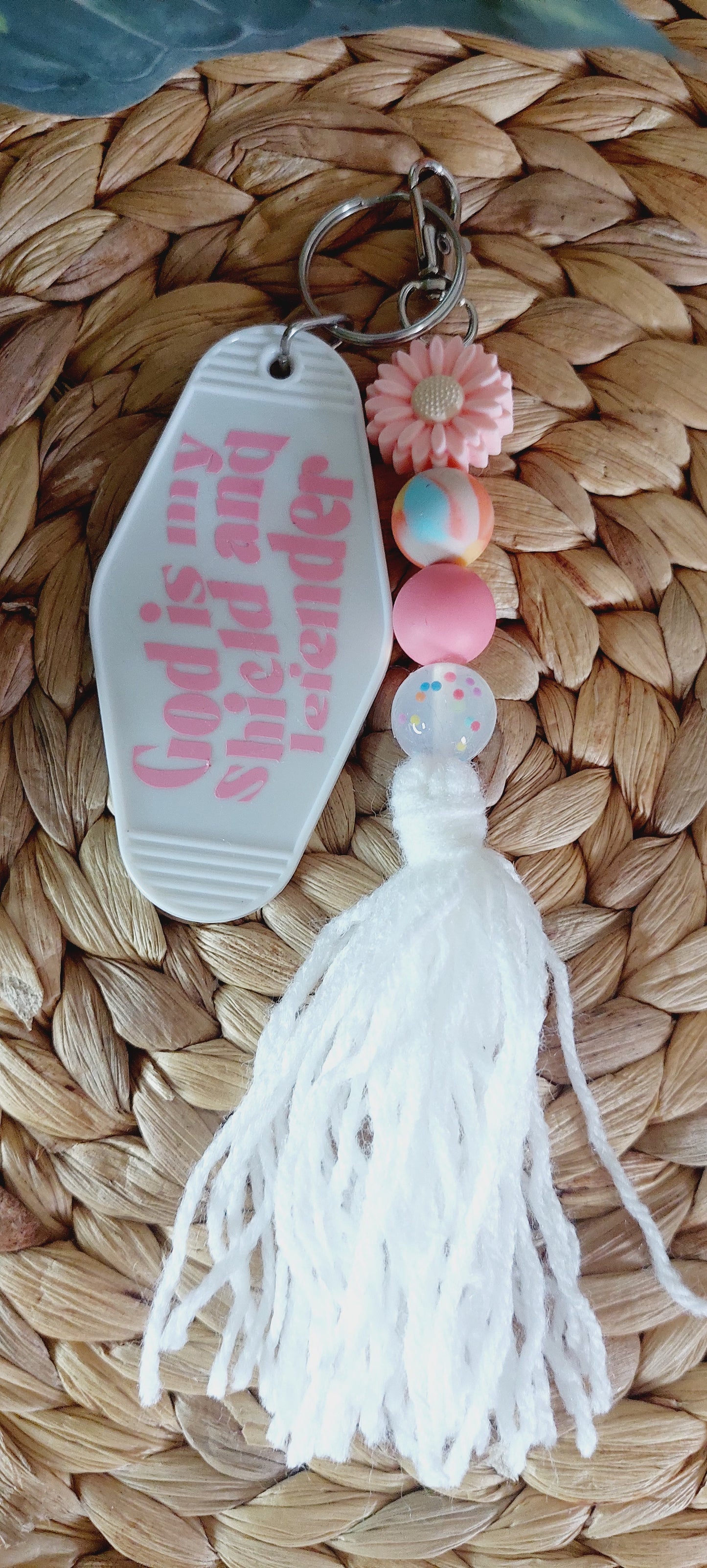 God Is My Shield And Defender Keychain