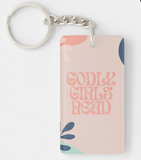 Godly Girls Read Keychain