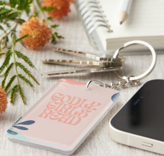 Godly Girls Read Keychain
