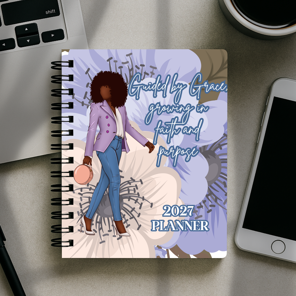 2027 Planner - Guided By Grace, Growing In Faith & Purpose