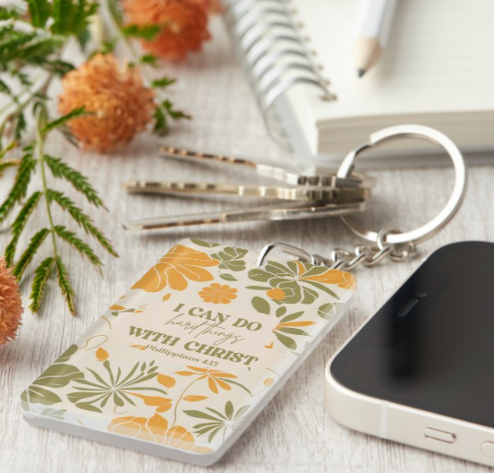 I Can Do Hard Things Keychain