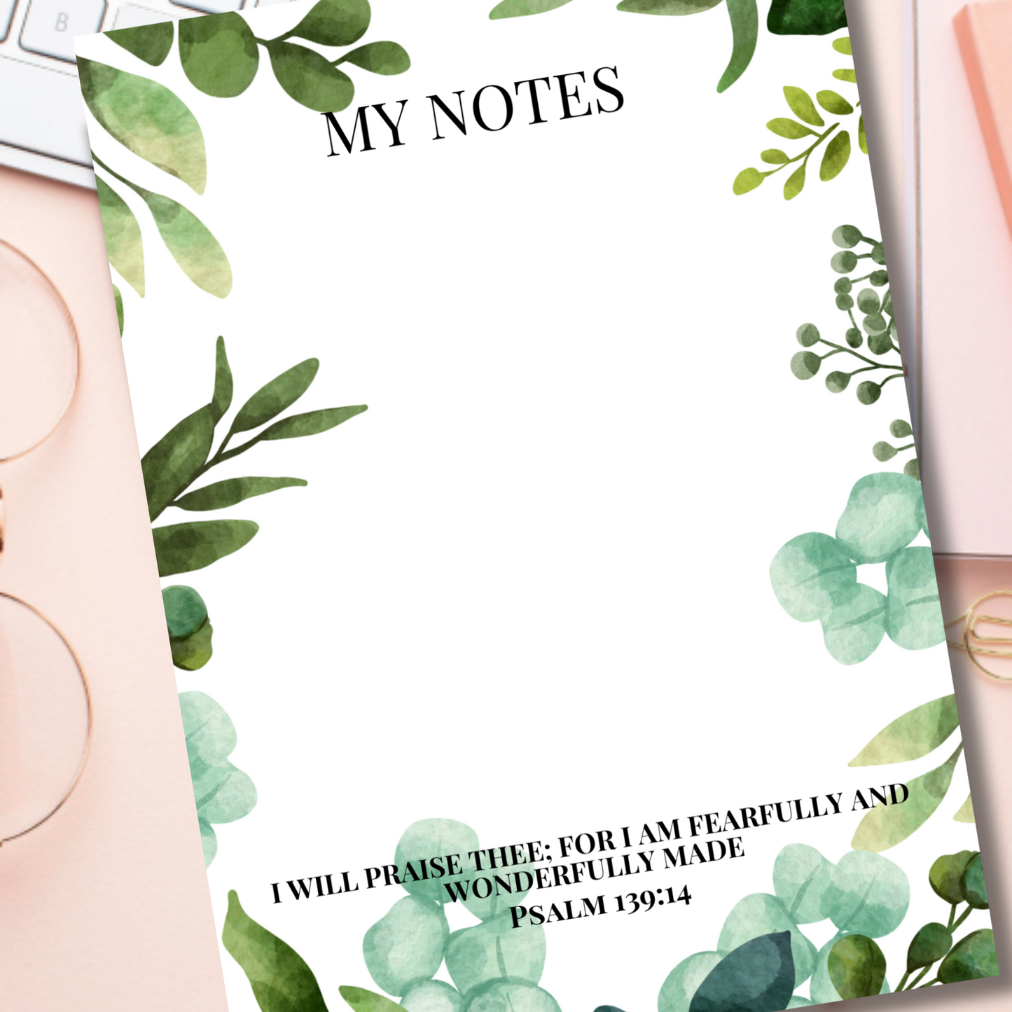 Notepad- I Am Fearfully And Wonderfully Made