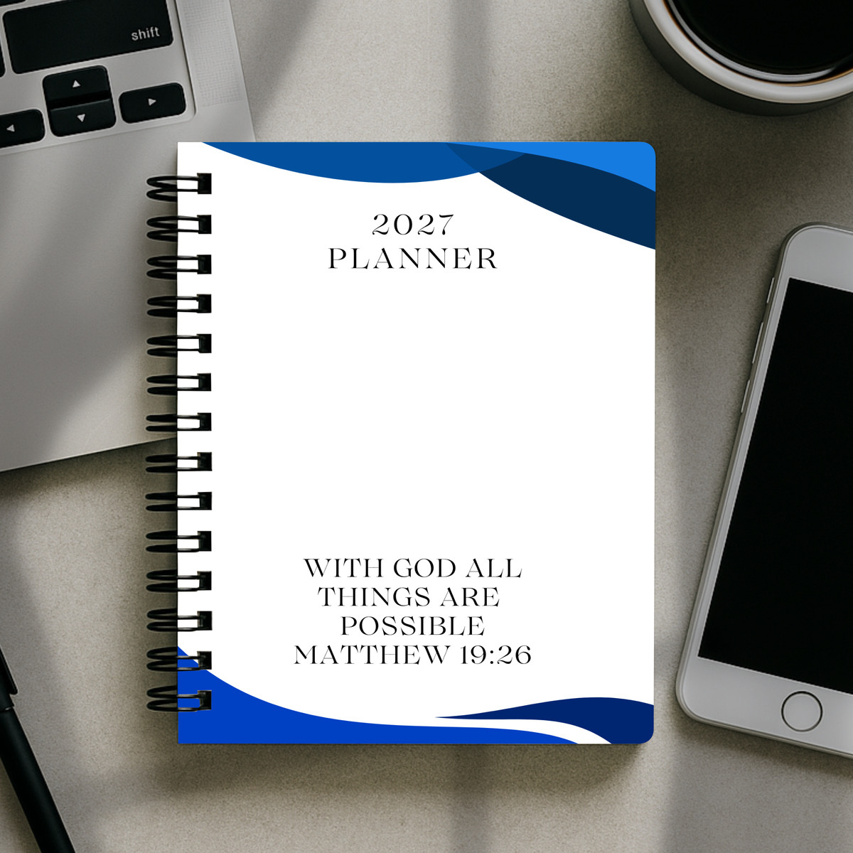 2027 Planner - With God All Things Are Possible