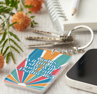 God Is Within Her Keychain