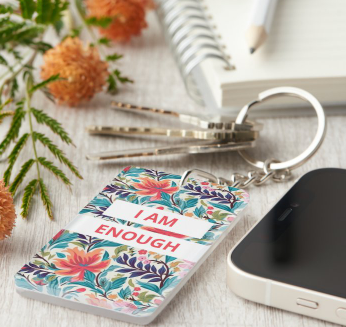 I Am Enough Keychain