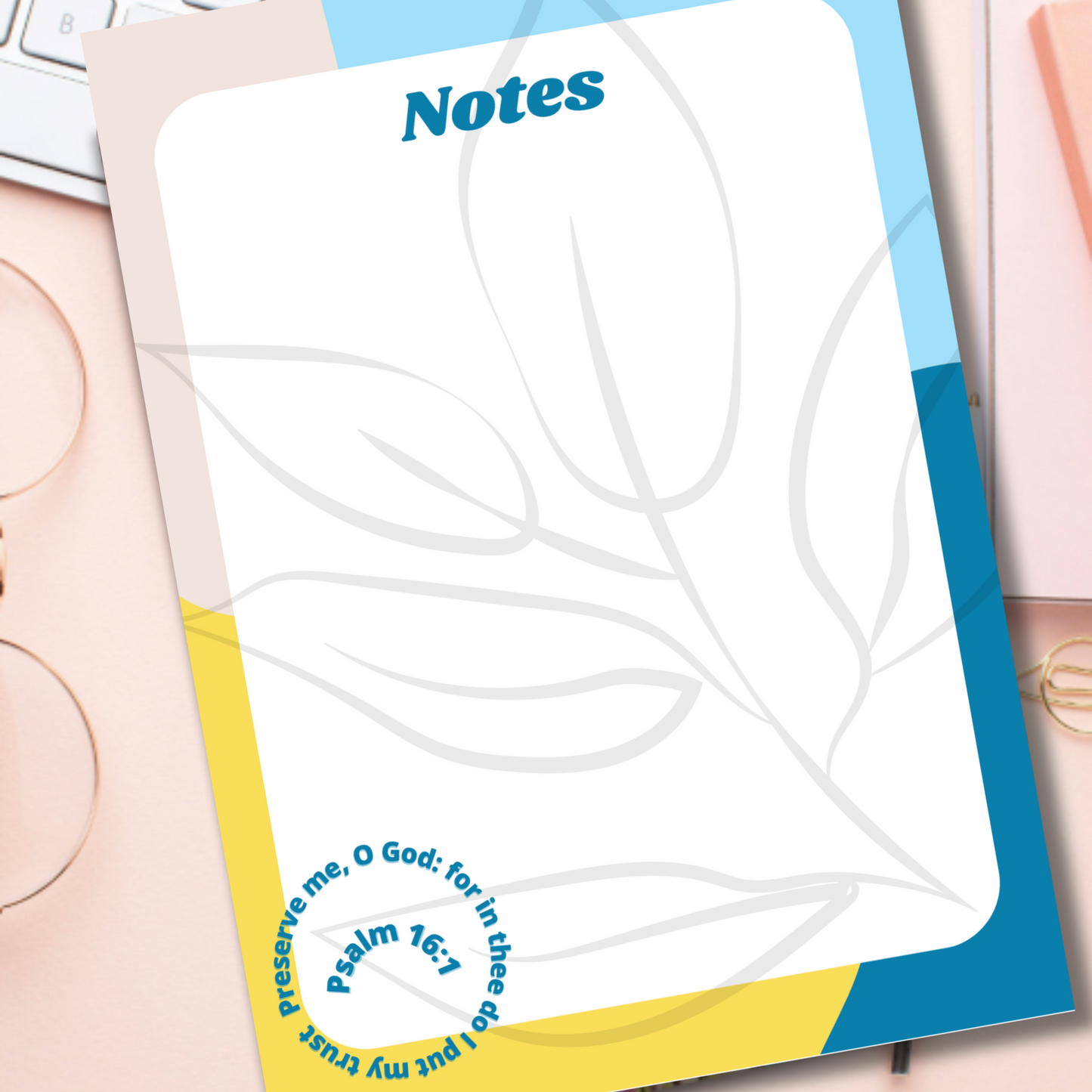 Notepad- Preserve Me, O God