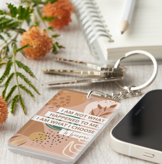 I Am Not What Happened To Me Keychain