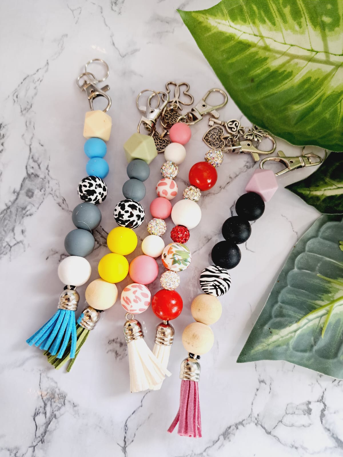 Silicone Beads Keychain