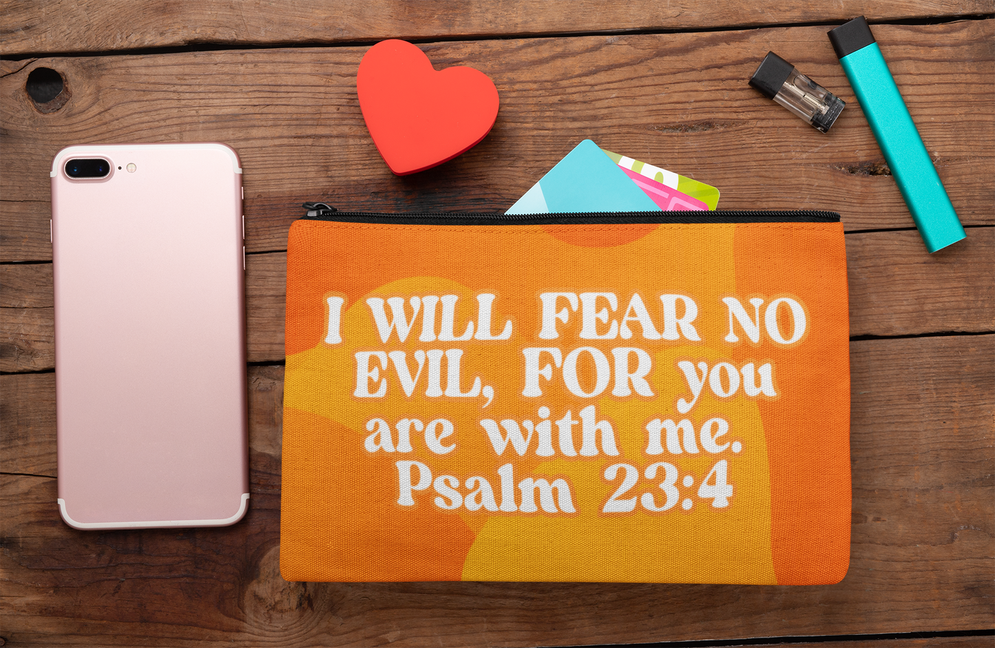 I Will Fear No Evil, For You Are With Me Pouch