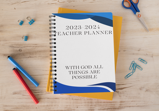 Teacher Planner- With God All Things Are Possible