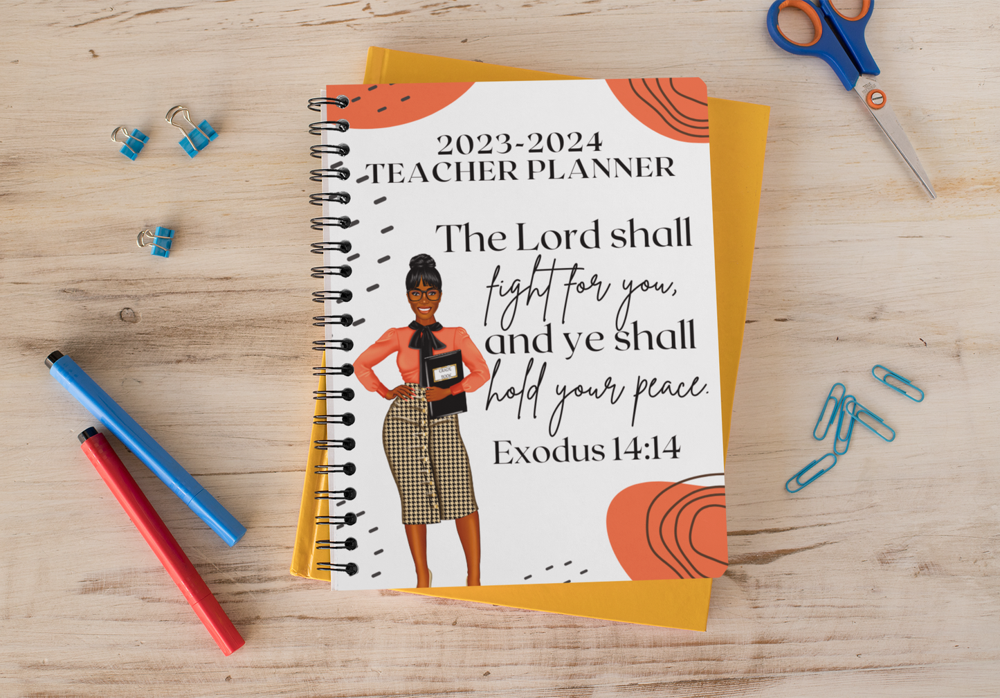 Teacher Planner - The Lord Shall Fight For You