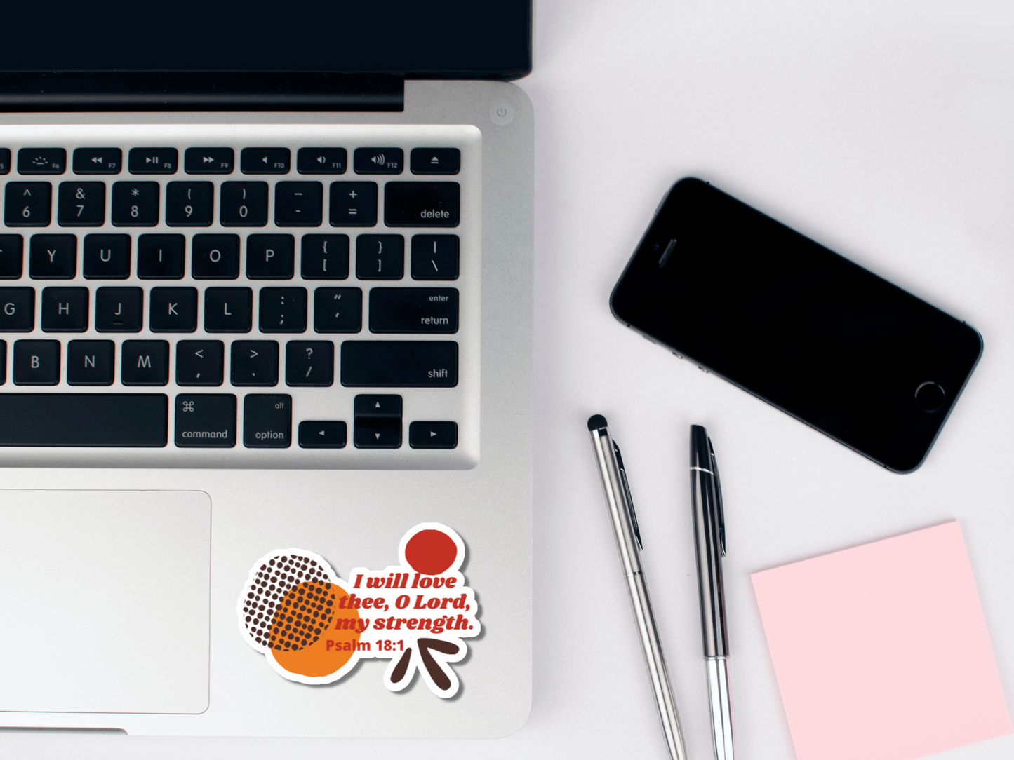 Psalm 18:1 - I Will Love Thee Sticker