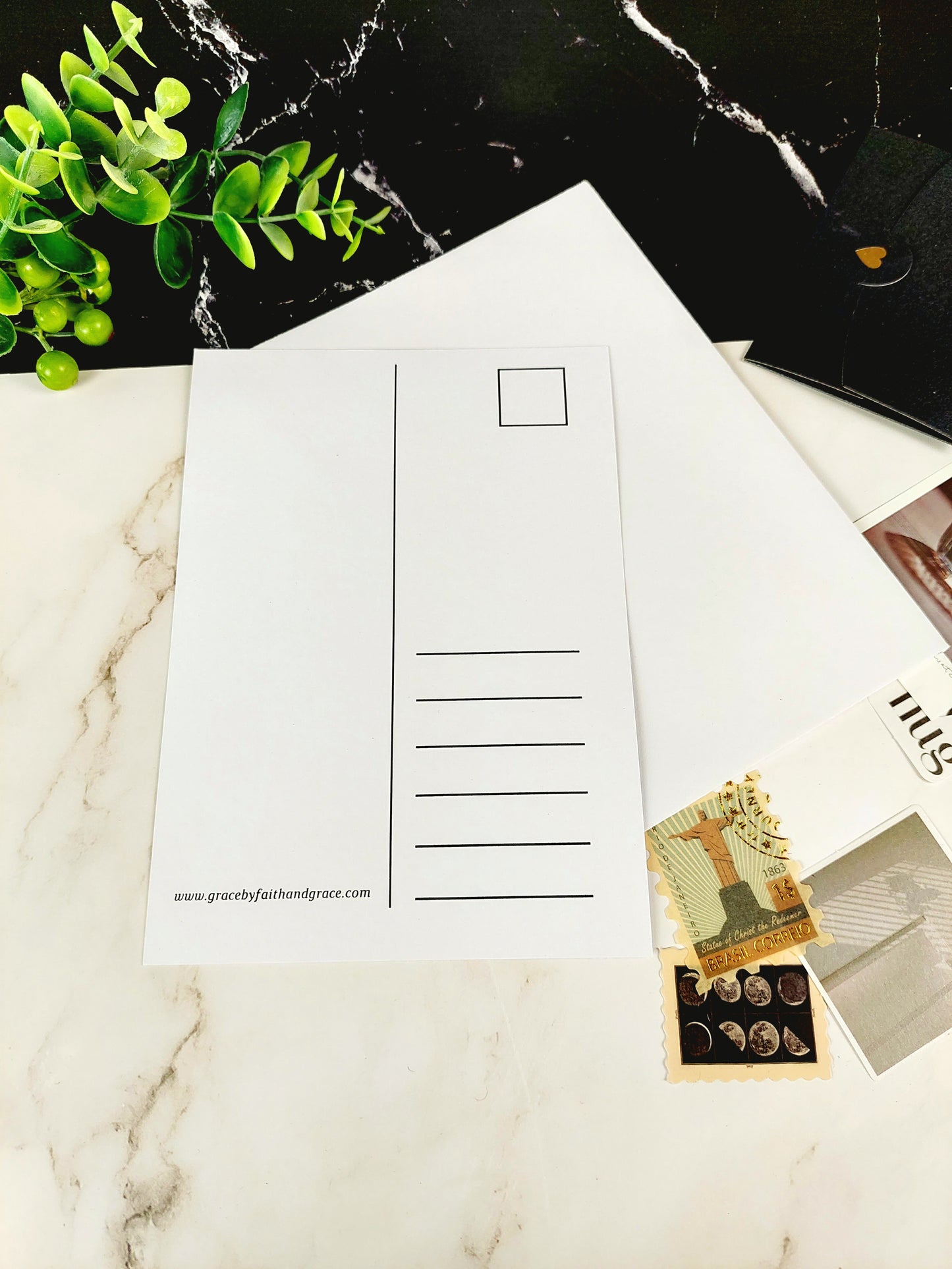 God is Within Her Encouragement Psalm 46:5 Polaroid Postcard