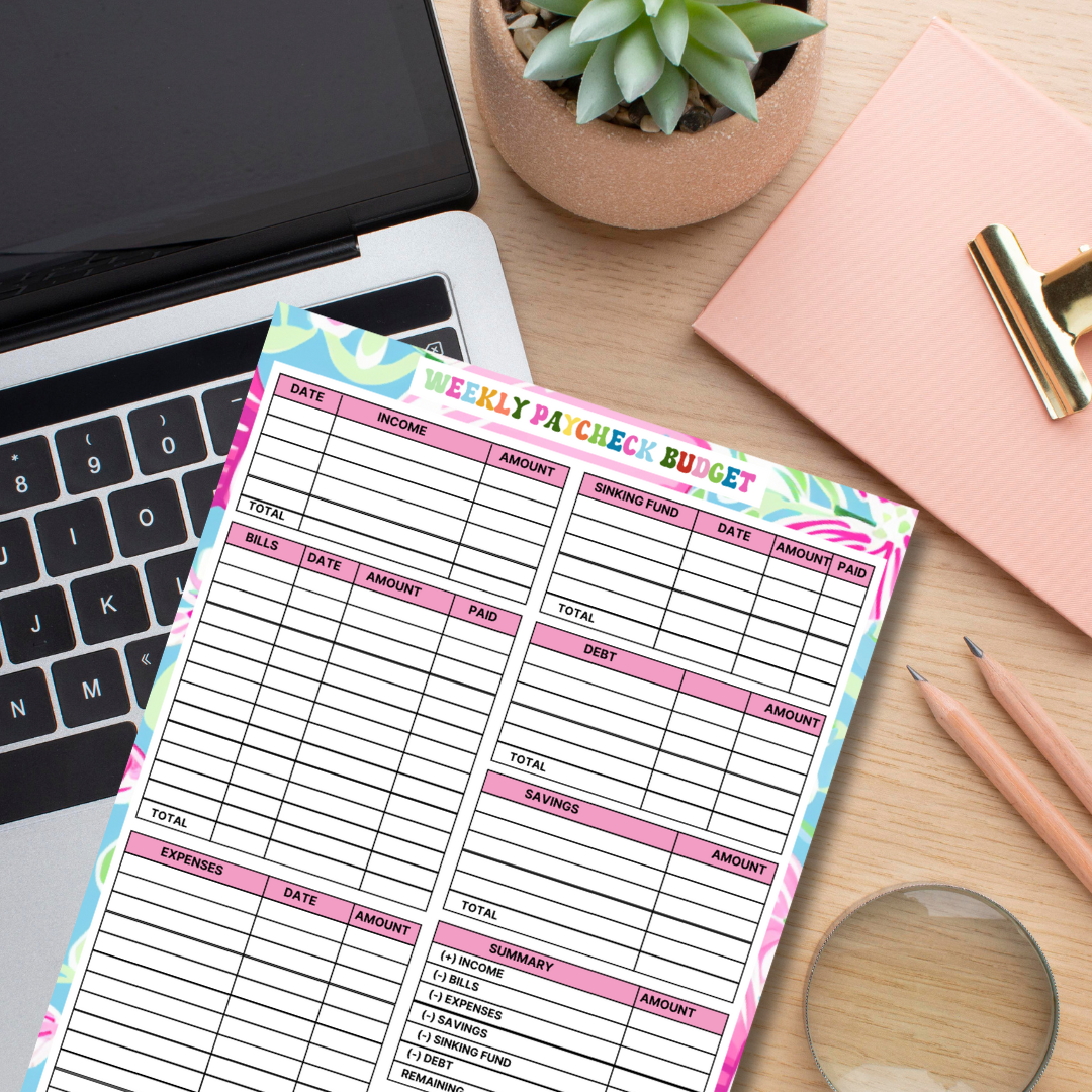 Weekly Paycheck Notepad