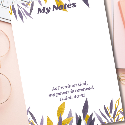 Notepad -  As I Wait On God