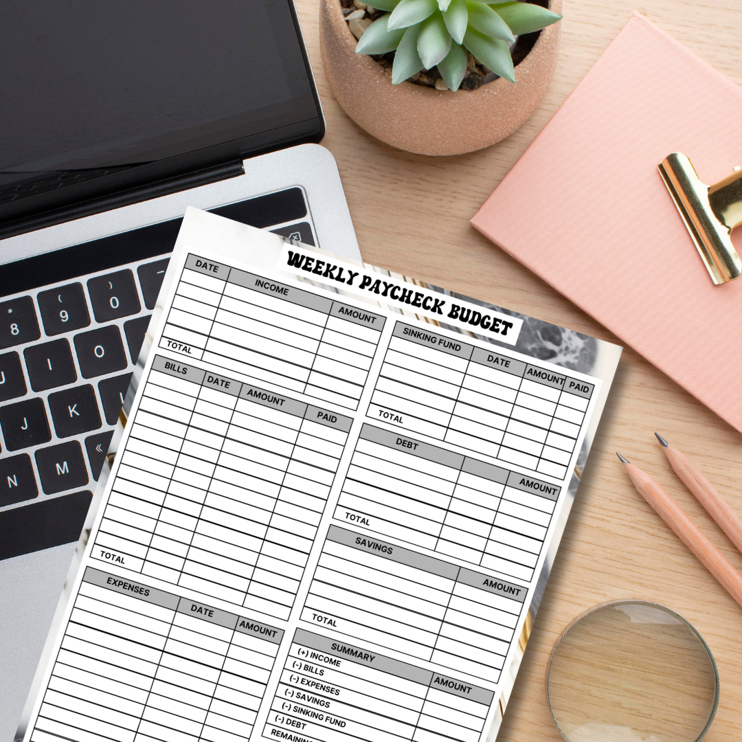 Weekly Paycheck Notepad