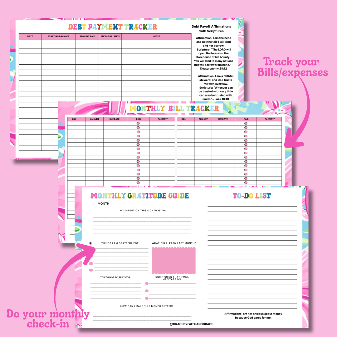 Budget Boss Binder - Pink
