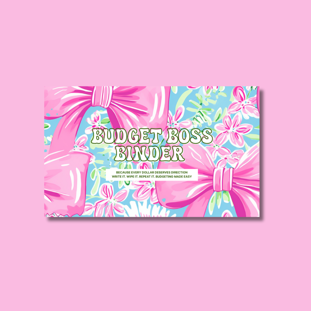 Budget Boss Binder - Pink