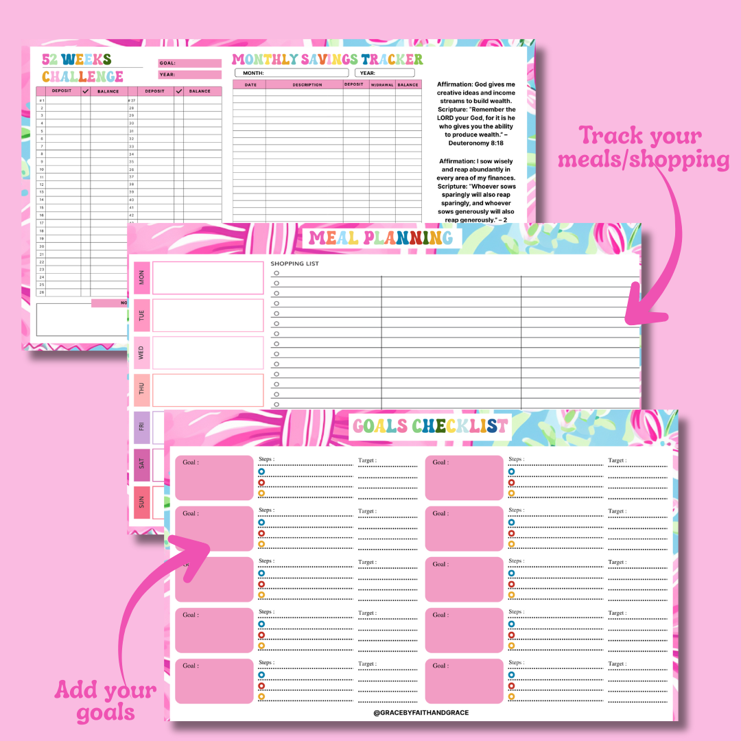 Budget Boss Binder - Pink