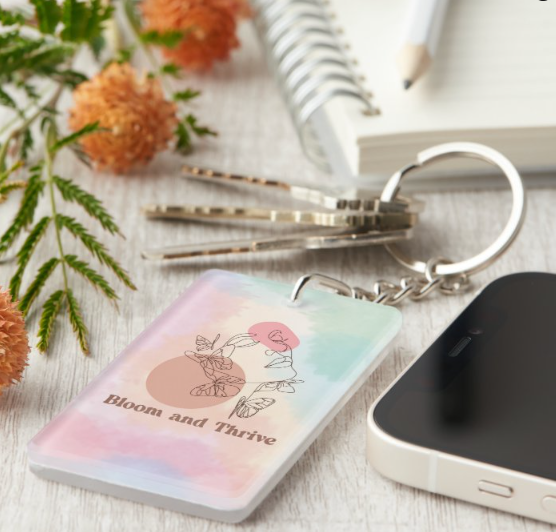 Bloom and Thrive Keychain