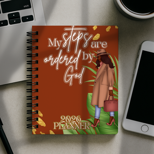 2026 Planner - My Steps Are Ordered By God