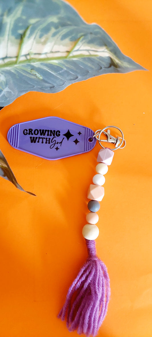 Growing With God Keychain