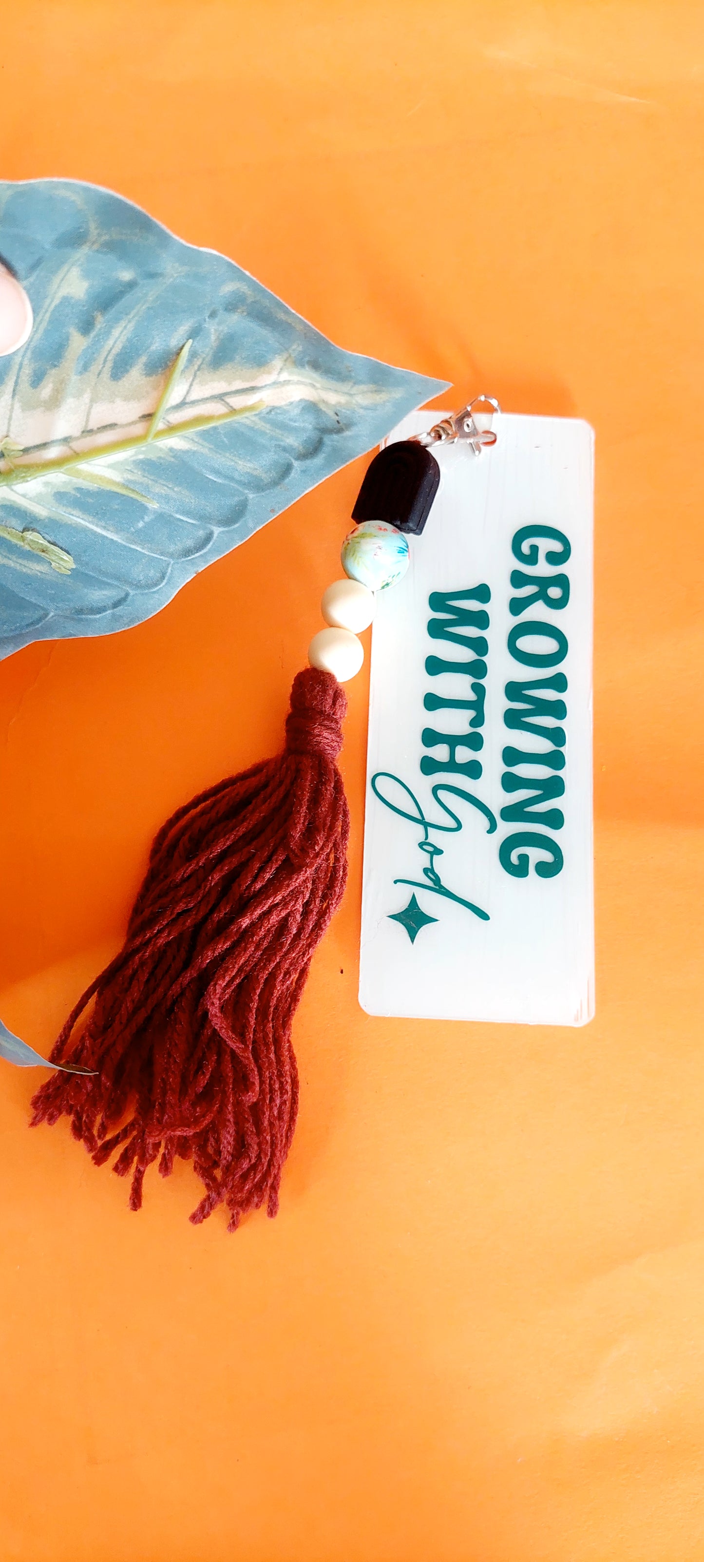 Growing With God Bookmark Keychain