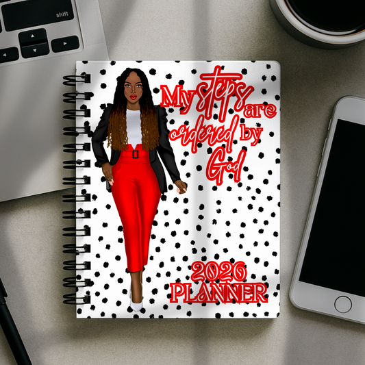 2026 Planner - My Steps Are Ordered By God