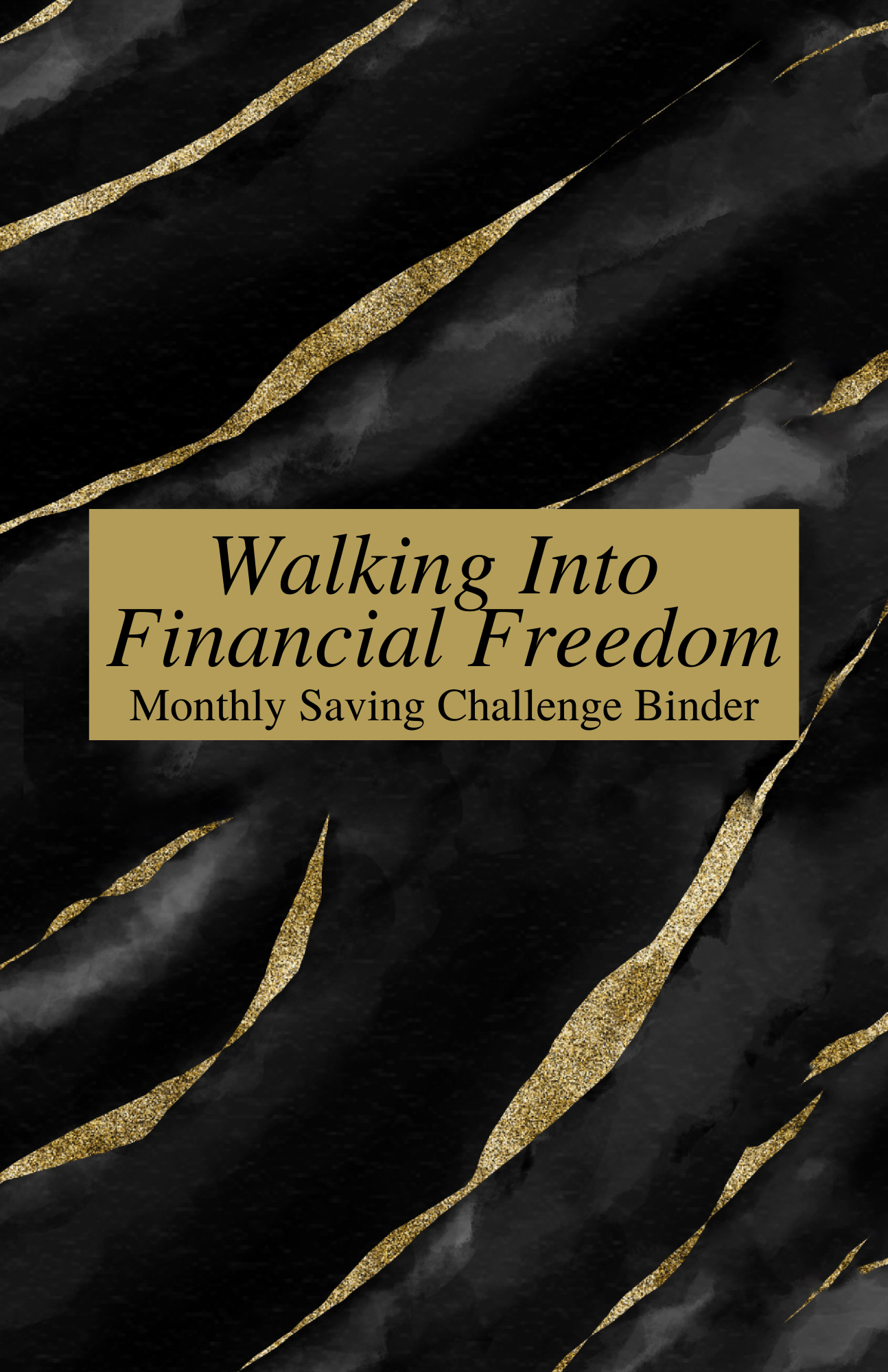 Customized Walking Into Financial Freedom - Monthly Saving Challenge Binder
