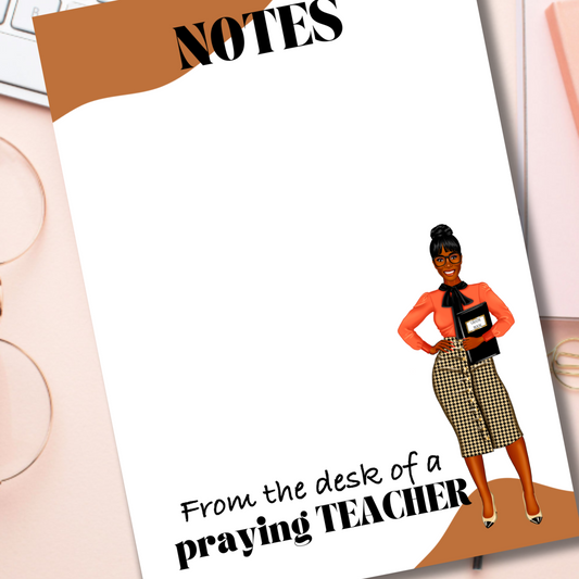 Notepad-  Praying Teacher