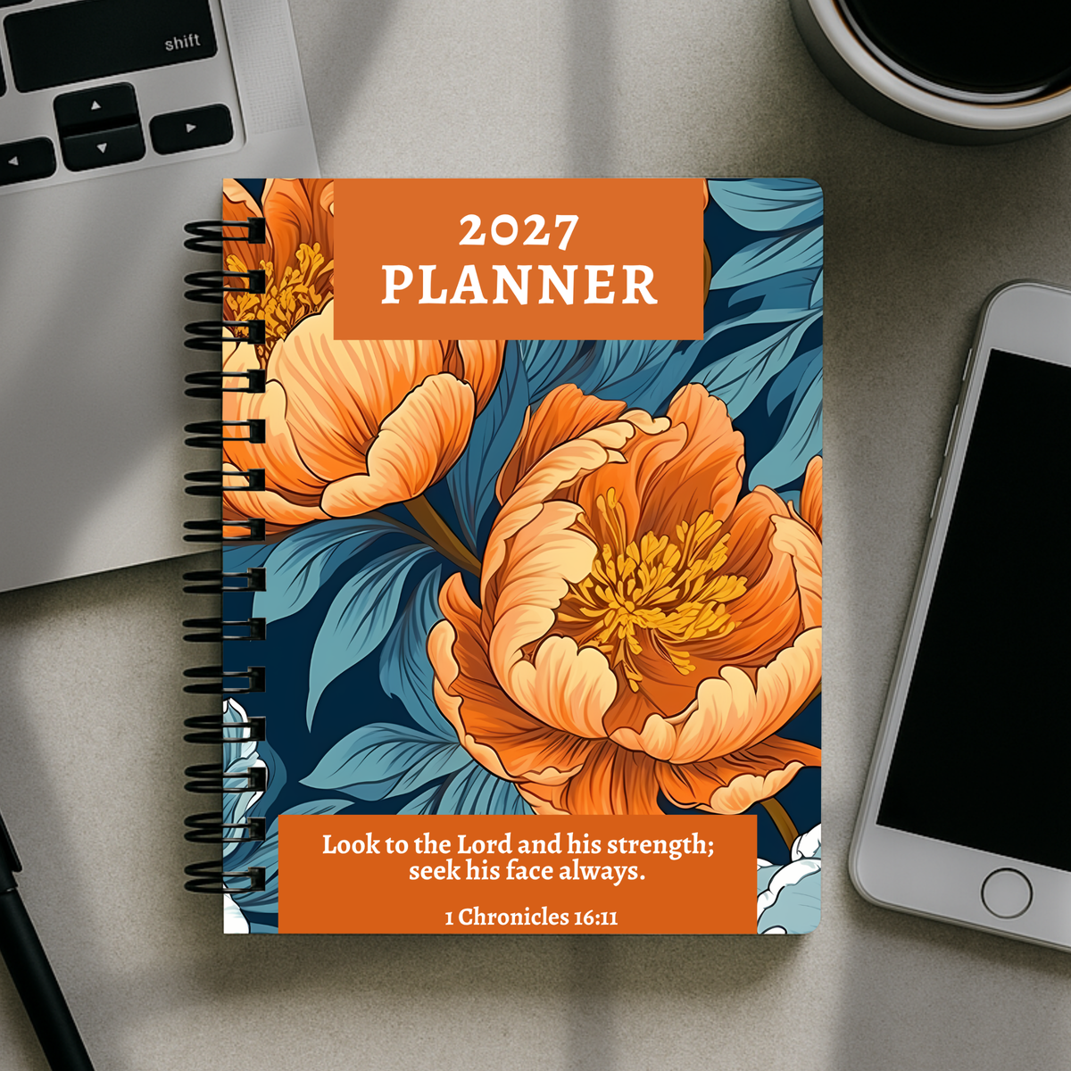 2027 Planner - Look to The Lord and His Strength