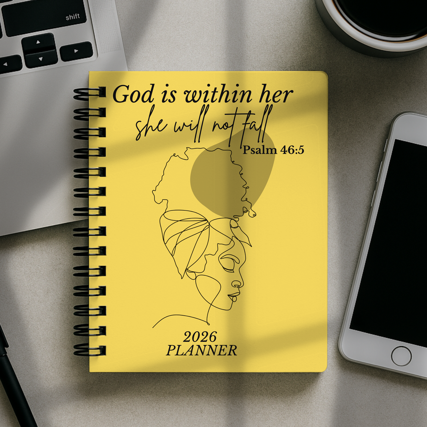 2026 Planner - God Is Within Her She Will Not Fall
