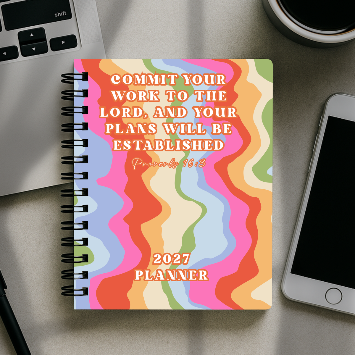 2027 Planner - Commit Your Work To The Lord