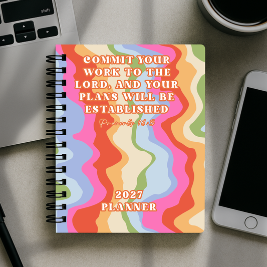 2027 Planner - Commit Your Work To The Lord