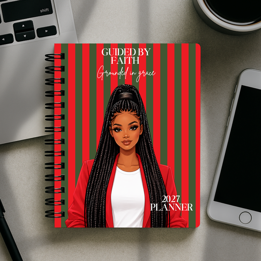 2027 Planner - Guided By Faith, Grounded in Grace