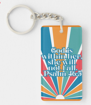 God Is Within Her Keychain