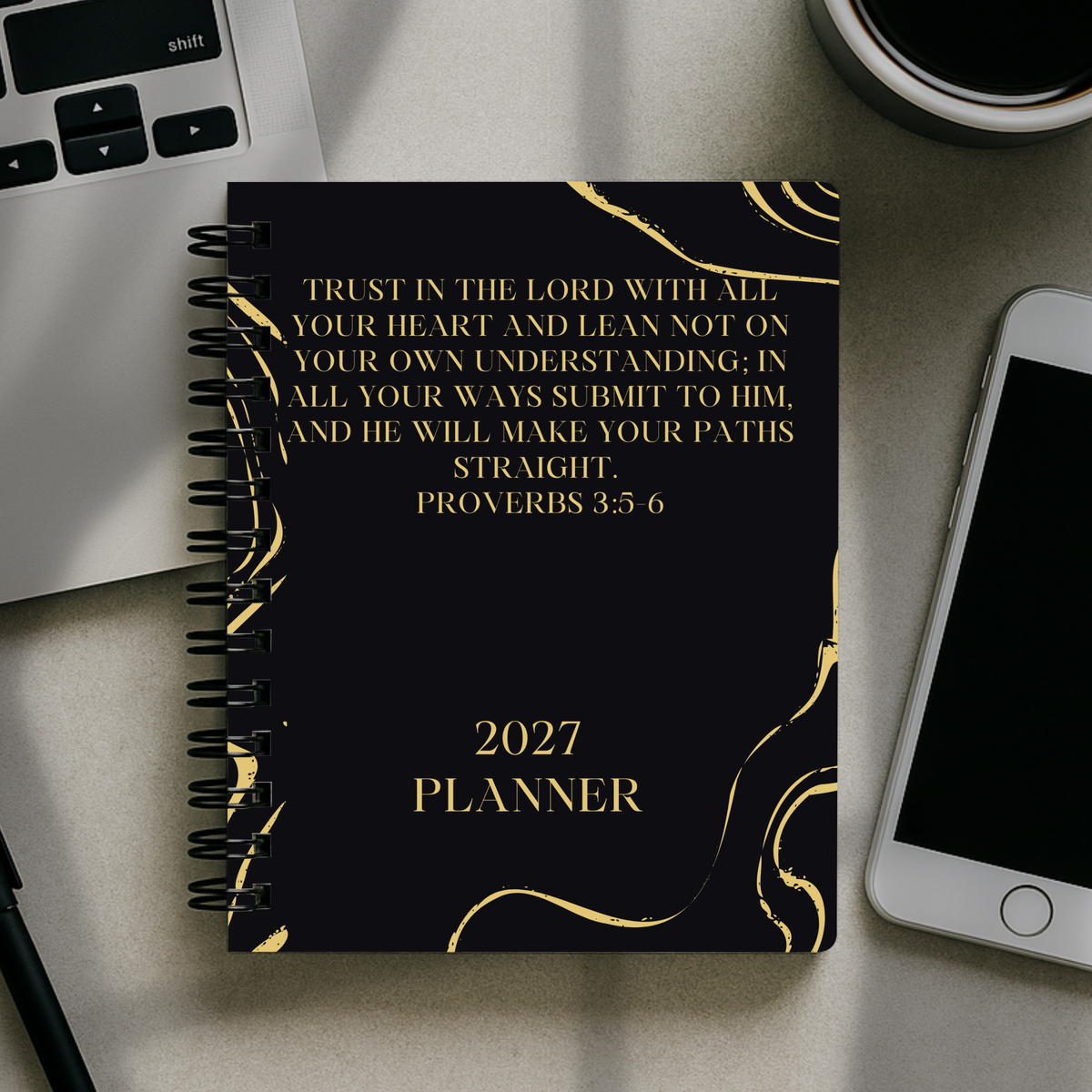 2027 Planner - Trust in The Lord With all Your Heart