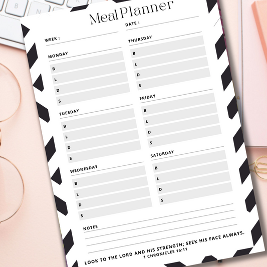 Notepad-  Meal Planner Notepad