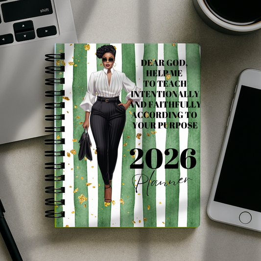 2026 Planner - Dear God, Help Me To Teach Intentionally