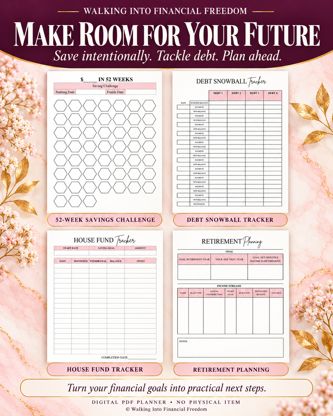 Digital Budget Planner | Printable PDF