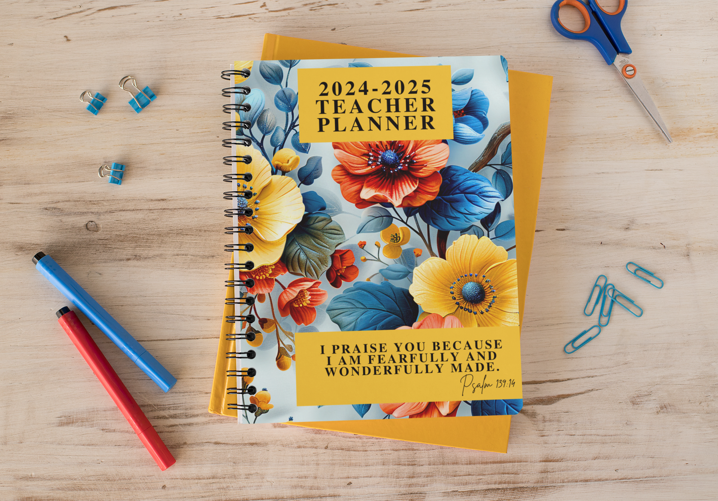 Teacher Planner - I am fearfully and wonderfully made