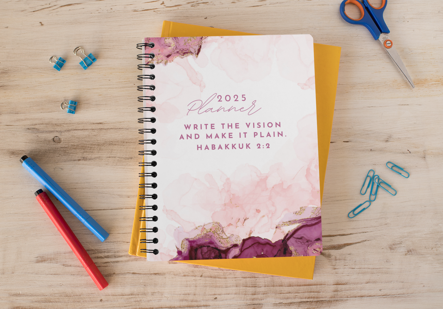 2025 Planner - Write The Vision Make It Plain