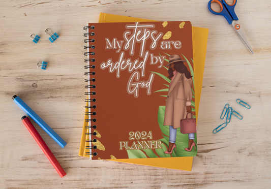2024 Planner- My Steps Are Ordered By GOD