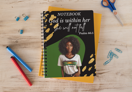 God Is Within Her She Will Not Fall Notebook