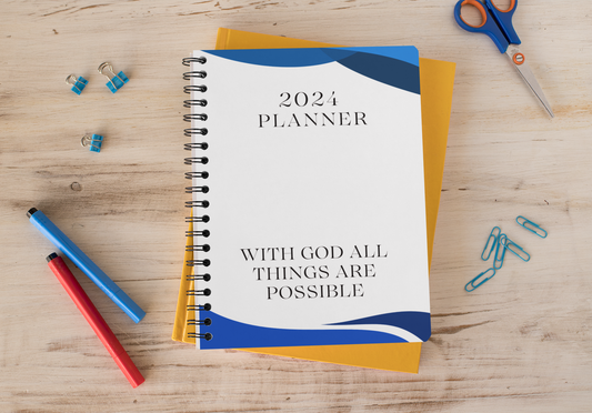 2024 Planner- With GOD All Things Are Possible