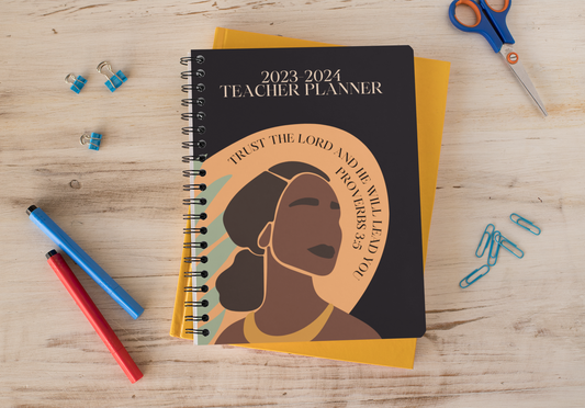 Teacher Planner - Trust The Lord And He Will Lead You